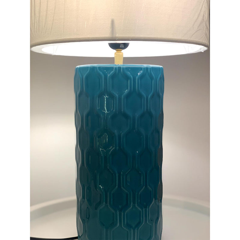 REZA Tischleuchte türkis - Einzelstück