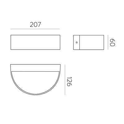 Outdoor LED-Wandleuchte AISEL - IP65