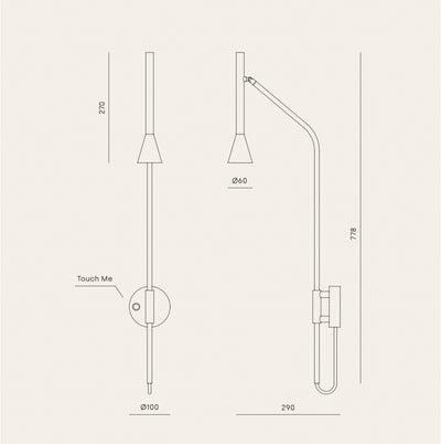 LYB - Designer Pepe Fornas - LED-Wandleuchte - Aromas del Campo