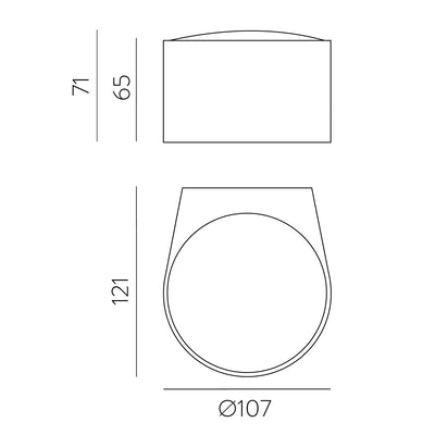 Outdoor LED-Wandleuchte ANJA weiß - IP65