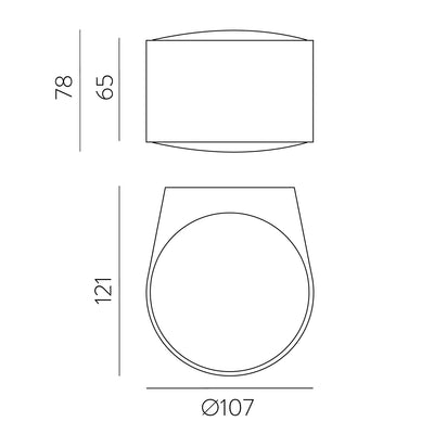 Outdoor LED-Wandleuchte ANJA weiß - IP65