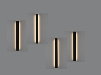 LED Wandleuchte TOSCA - weiß, schwarz, gold - 140 cm