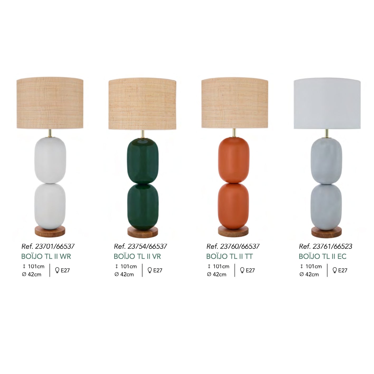 BOiJO zweifach in 4 Farben - Tischleuchten - envy lighting