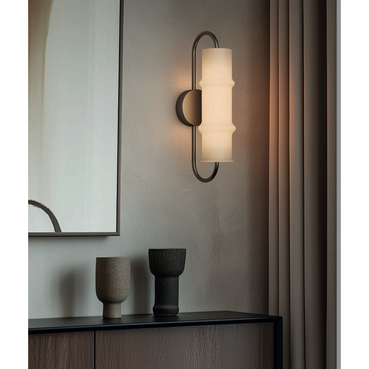 CANNA - Designed by Agus Gascón - LED-Wandleuchte schwarz oder gold - Aromas del Campo