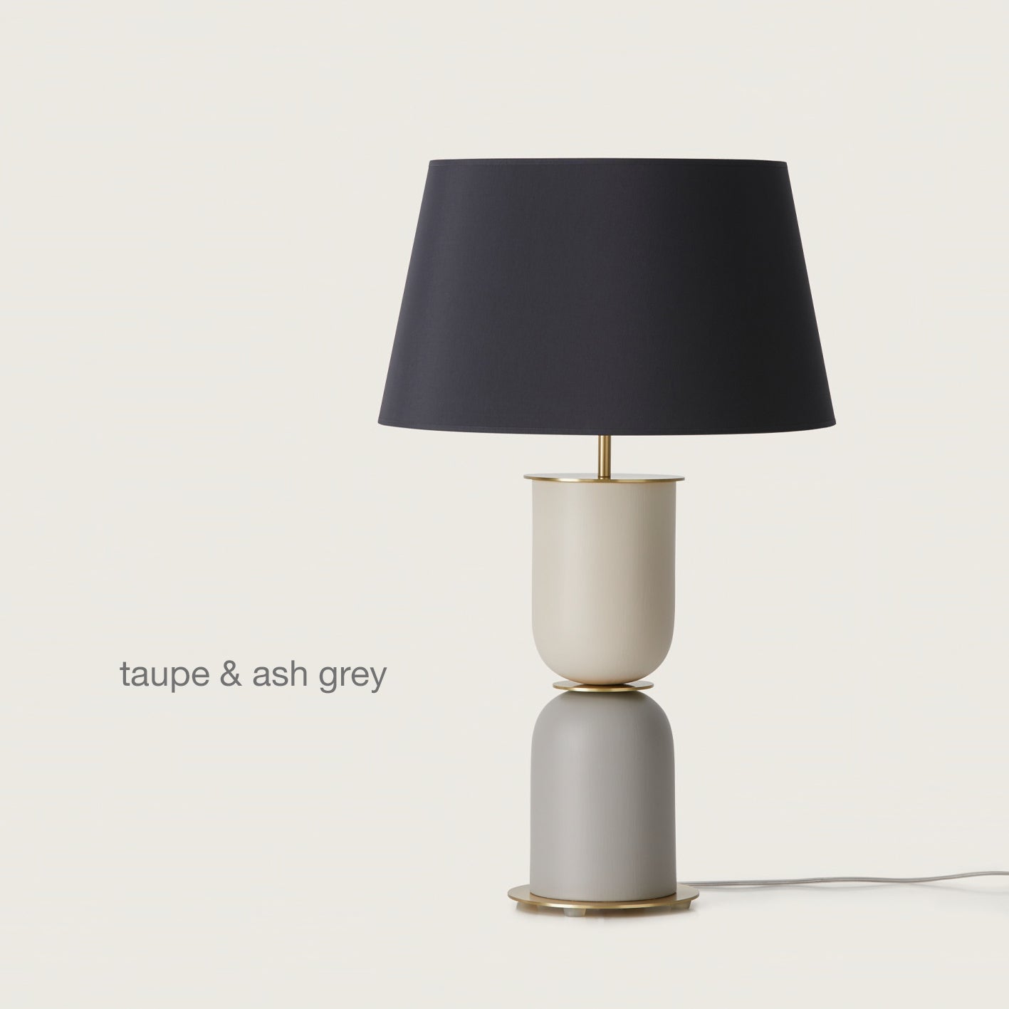 COPO gold - Designer Pepe Fornas - Tischleuchte schwarzer Schirm - Aromas del Campo