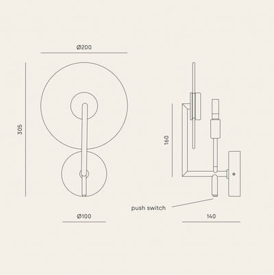 ERTO - Designer Pepe Fornas - Wandleuchte - Aromas del Campo