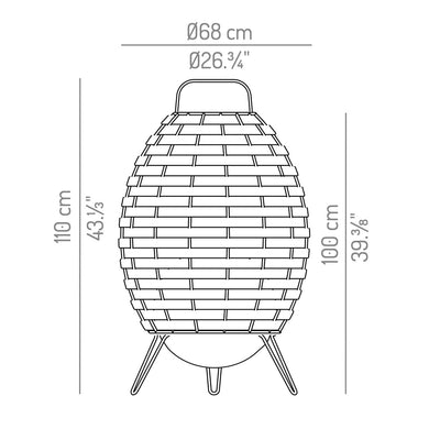 CUCA Bodenleuchte outdoor - CC.102.und CC.103. - Designer Crous + Calogero - el torrent