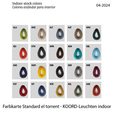 Koord Deckenleuchte indoor - mittel KD.P019 - Designer Eloy Puig - el torrent