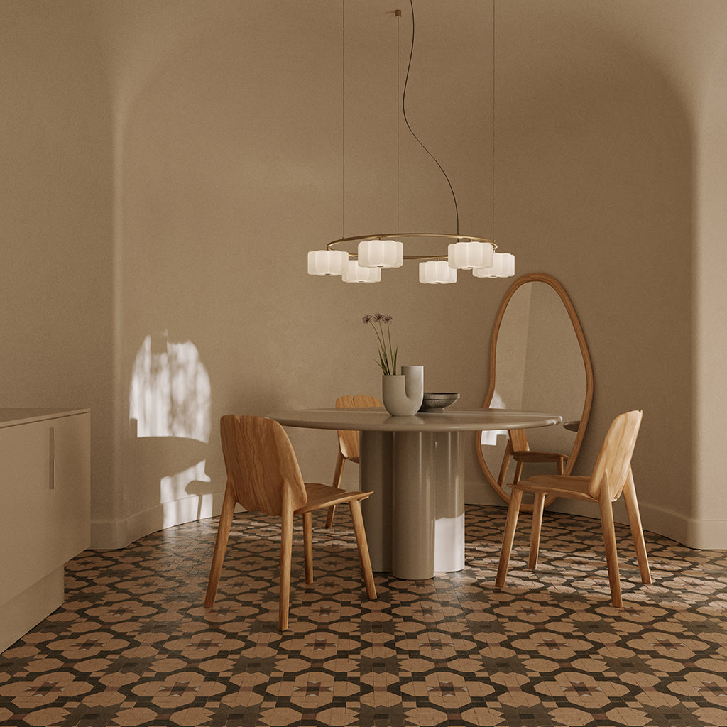 FLOW - Design Pepe Fornas - Kronleuchter - Pendelleuchte 6fach gold oder schwarz - Aromas del Campo