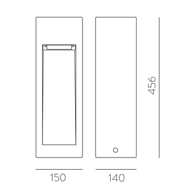 Outdoor LED-Wegeleuchte PERSO cement - IP65