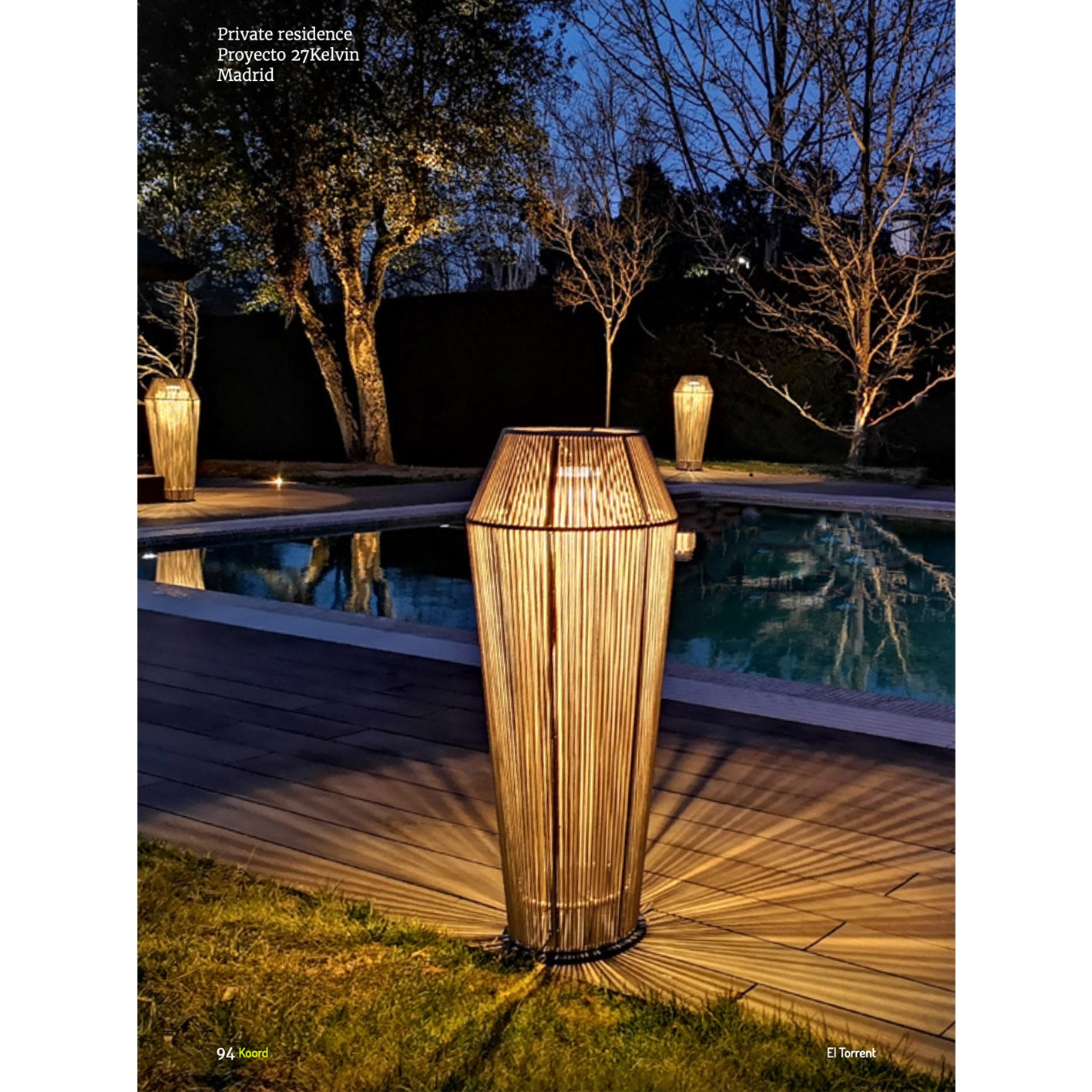 KOORD Outdoor LED-Standleuchte 90 cm - IP54 - KD.F117.16 - Designer Eloy Puig - el torrent