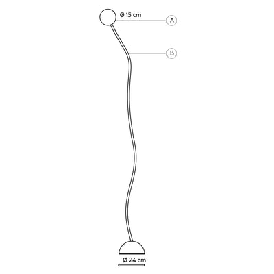 MOONY Stehleuchte IP54 Outdoor, 2 Größen - Designer Marcantonio für Karman