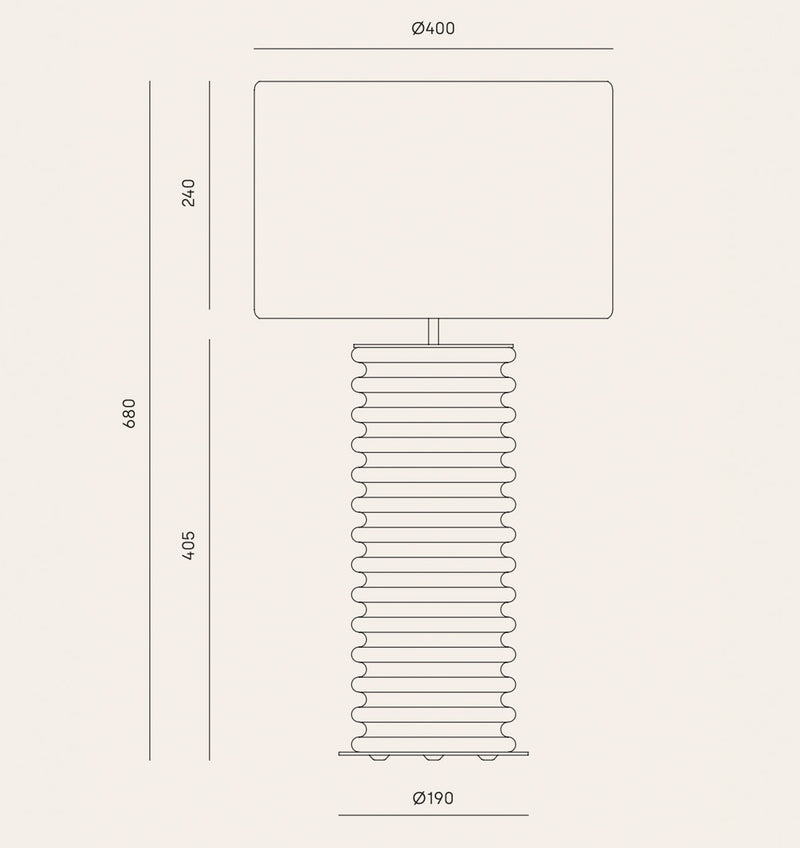 TARO mustard + Schirm gold - Design AC Studio - Tischleuchte - Aromas del Campo