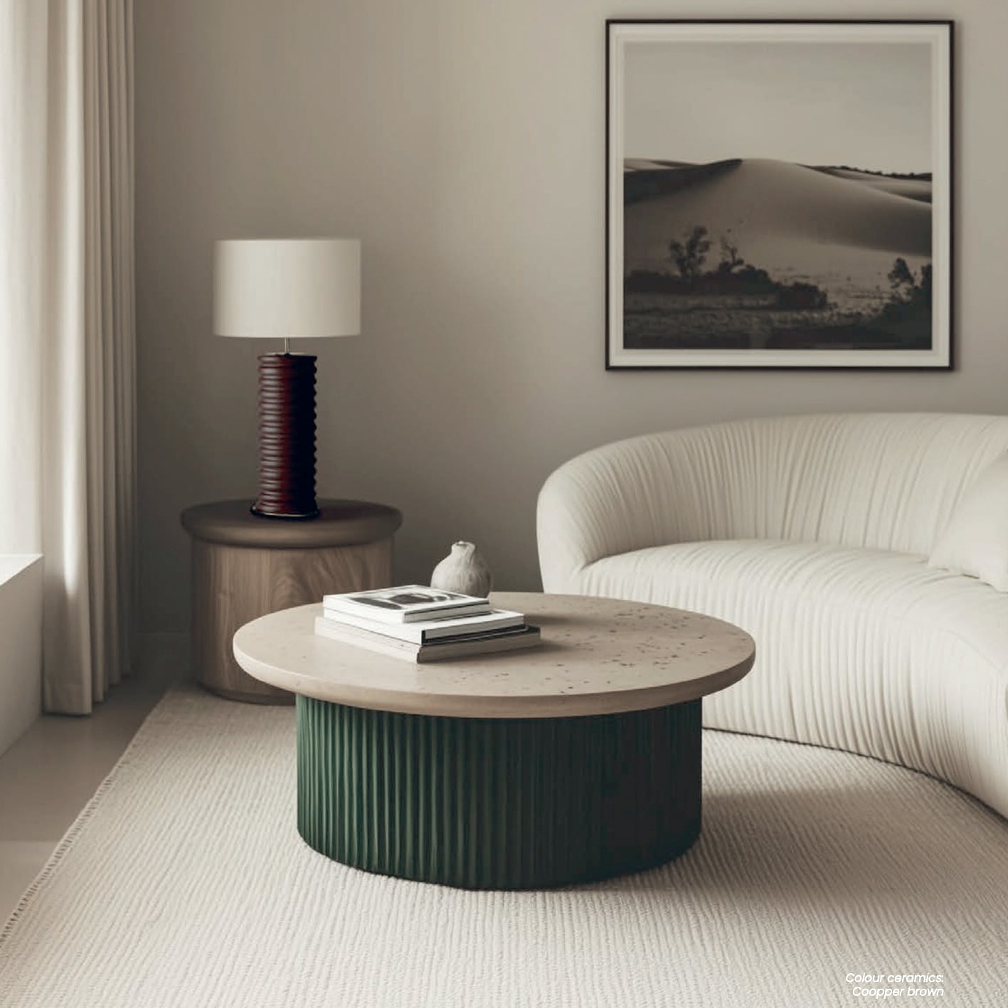 TARO braun - viele Farben möglich - Design AC Studio - Tischleuchte - Aromas del Campo