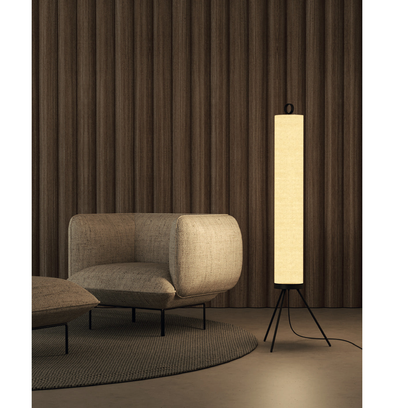 NOOI - Designer Pepe Fornas - LED-Bodenleuchte gold und schwarz - Aromas del Campo