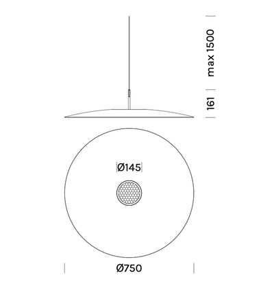 OVERFLY Plus, LED-Pendelleuchten in 2 Größen von OLEV - designed by Marc Sadler