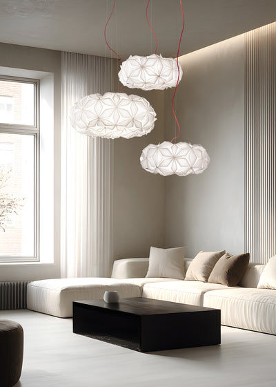 C'est la Vie Pendelleuchten mit rotem Kabel 2 Größen Wohnraum - Slamp