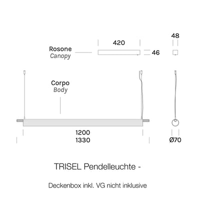 TRISEL LED-Pendelleuchte in 5 Farben von OLEV - Design by blank design studio