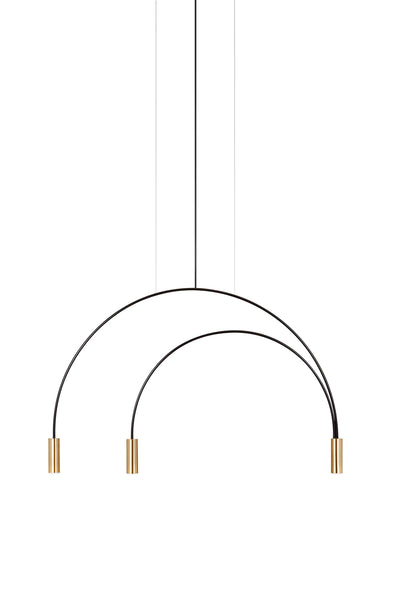 VOLTA - LED-Bogenleuchte 3536 3flammig - Nahtrang Studio - estiluz