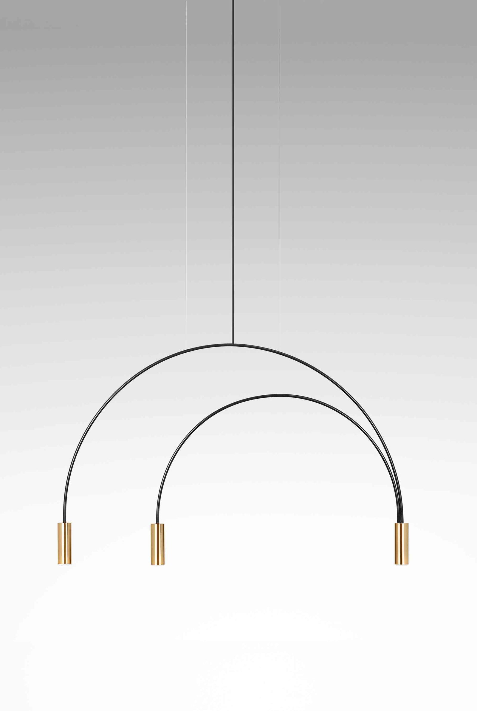 VOLTA - LED-Bogenleuchte 3536 3flammig - Nahtrang Studio - estiluz