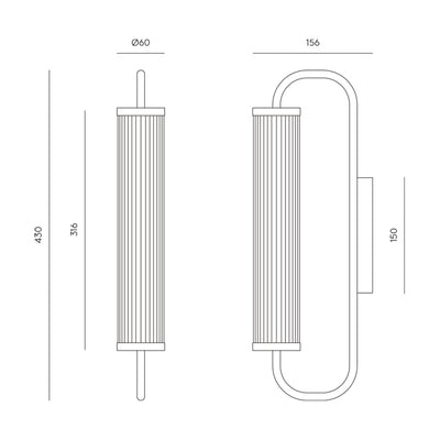 ISON - Designer AC Studios - LED-Wandleuchte - Aromas del Campo