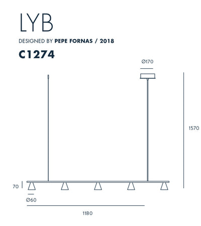 Lyb - Designer Pepe Fornas 2018 - LED-Pendelleuchte - Aromas del Campo